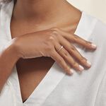 Bague Or Blanc Sabine Diamants - Bagues solitaires Femme | Histoire d&rsquo;Or