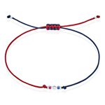 Bracelet French Twist Argent Blanc Oxyde De Zirconium - Bracelets cordon Femme | Histoire d&rsquo;Or