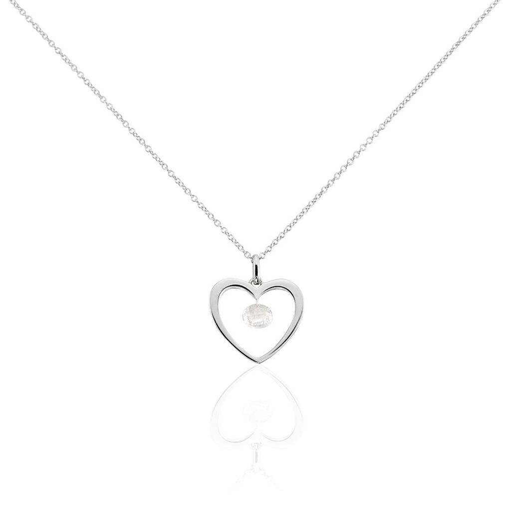 Collier Argent Blanc Armo Oxydes De Zirconium - Colliers fantaisie Femme | Histoire d&rsquo;Or