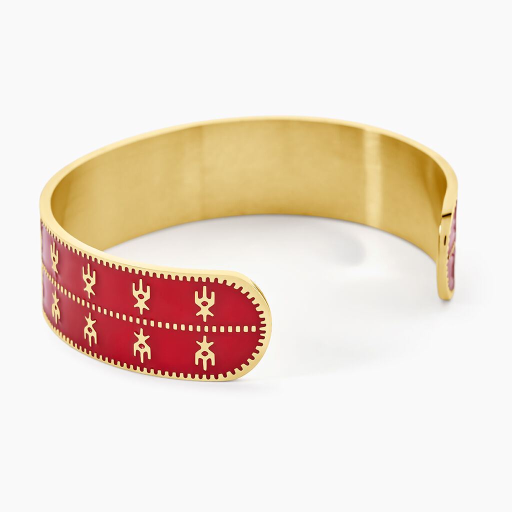 Bracelet Jonc Imagine Solene Acier Jaune - Bracelets joncs Femme | Histoire d&rsquo;Or
