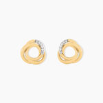 Boucles D'oreilles Puces Syrena Or Jaune Diamant - Boucles d'oreilles pendantes Femme | Histoire d&rsquo;Or