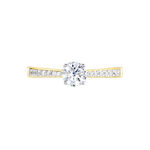 Bague Solitaire Hemera Or Jaune Diamant Synthetique - Bagues solitaires Femme | Histoire d&rsquo;Or