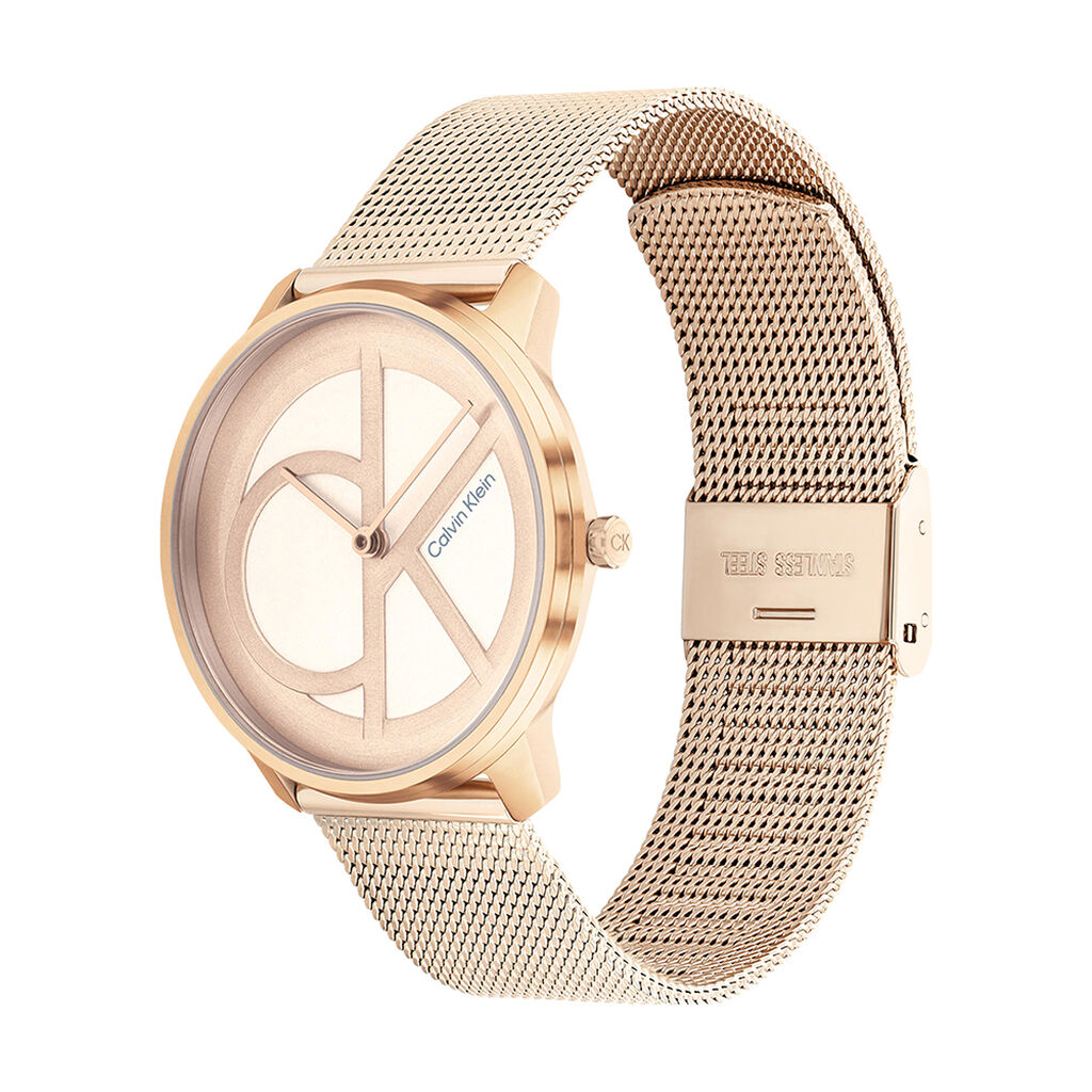 Montre Calvin Klein Iconic Mesh Rose - Montres Femme | Histoire d&rsquo;Or
