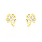 Boucles D'oreilles Or Jaune Verdiane Oxydes - Boucles d'oreilles pendantes Femme | Histoire d&rsquo;Or