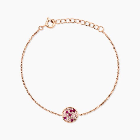 Bracelet Nelig Argent Rose Oxyde De Zirconium - Bracelets Femme | Histoire d&rsquo;Or