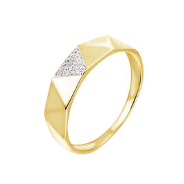 Bague Lizia Or Jaune Diamant - Bagues avec pierre Femme | Histoire d’Or