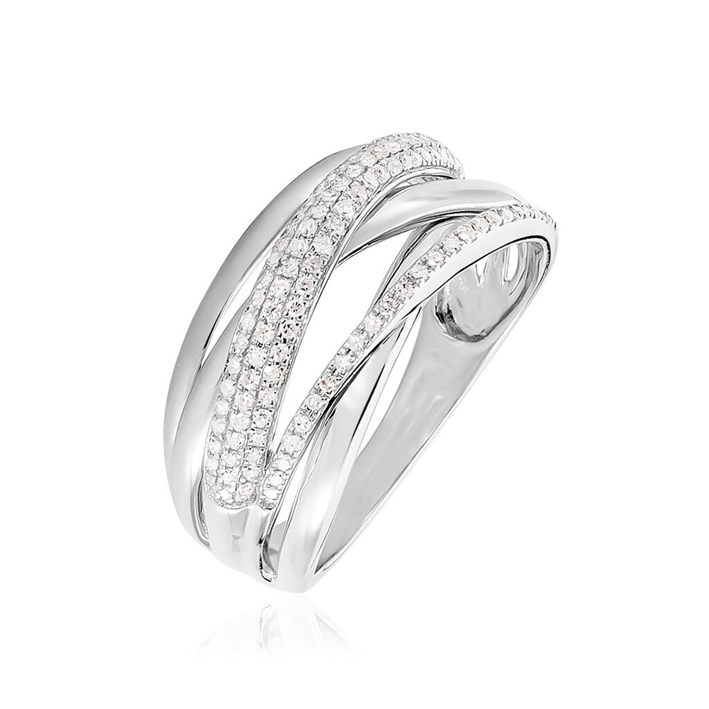 Bague Elodea Or Blanc Diamant - Bagues avec pierre Femme | Histoire d’Or