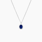 Collier Margot Argent Blanc Lapis Lazuli Oxyde De Zirconium -  Femme | Histoire d&rsquo;Or