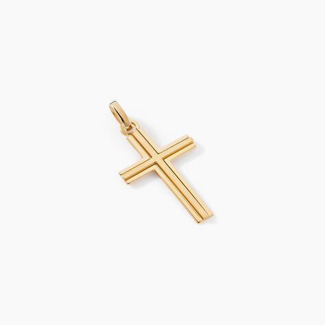 Pendentif Alyssa Croix Or Jaune - Pendentifs Baptême Famille | Histoire d’Or