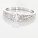 Bague Solitaire Katalina Or Blanc Diamant - Bagues solitaires Femme | Histoire d’Or