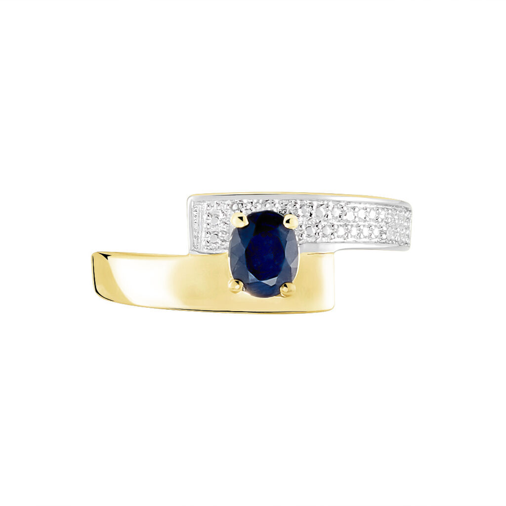 Bague Taila Or Jaune Saphir - Bagues solitaires Femme | Histoire d’Or