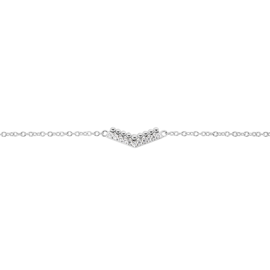 Bracelet Irina Argent Blanc Oxyde De Zirconium - Bracelets Femme | Histoire d’Or