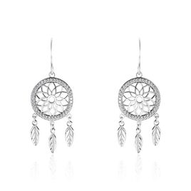 Boucles D'oreilles Pendantes Nemetona Argent Blanc Oxyde - Boucles d'oreilles pendantes Femme | Histoire d’Or