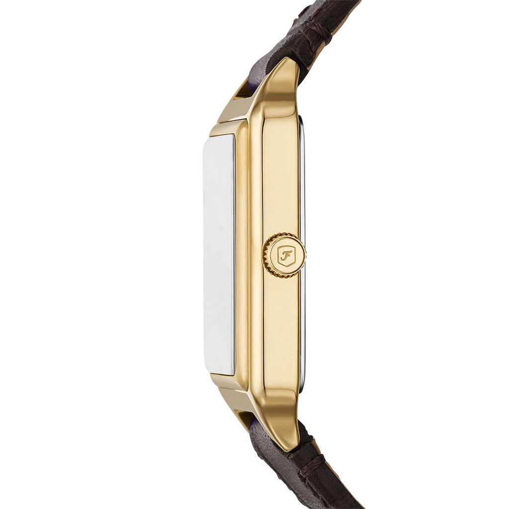 Montre Fossil Raquel Marron - Id&eacute;es cadeaux Femme | Histoire d&rsquo;Or