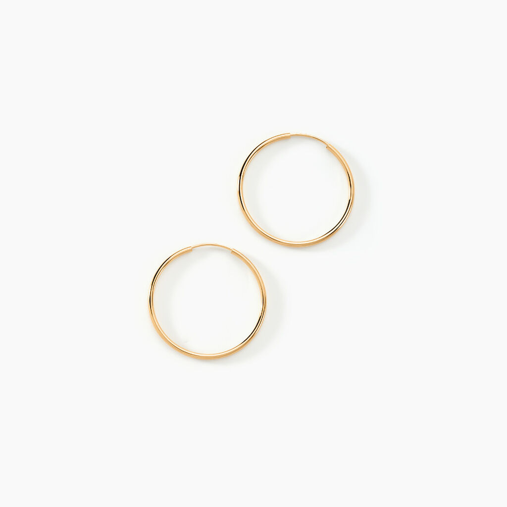 Créoles Dominae Or Jaune - Boucles d'oreilles créoles Femme | Histoire d’Or