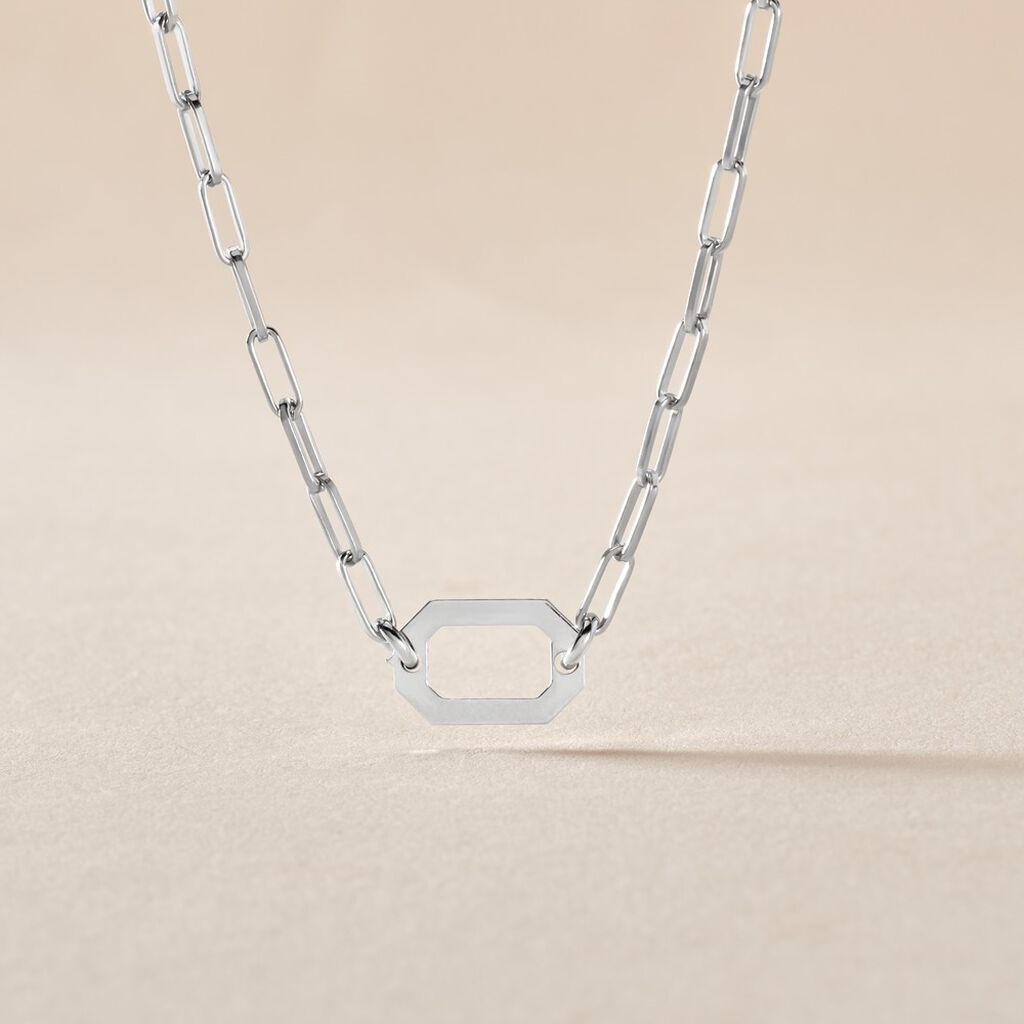 Collier Soho Argent Blanc - Colliers fantaisie Femme | Histoire d&rsquo;Or