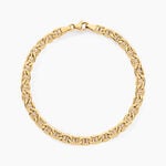 Bracelet Capucin Or Jaune Maille Marine Plate - Bracelets cha&icirc;ne Femme | Histoire d&rsquo;Or