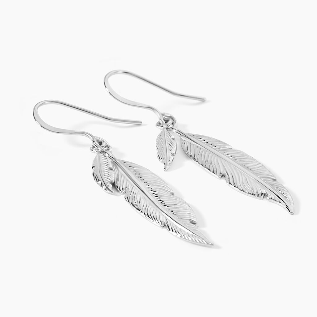 Boucles D'oreilles Pendantes Violka Argent Blanc - Boucles d'oreilles fantaisie Femme | Histoire d&rsquo;Or