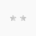 Boucles D'oreilles Puces Darline Argent Blanc Oxyde De Zirconium - Boucles d'oreilles fantaisie Femme | Histoire d&rsquo;Or