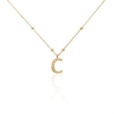 Collier Plaqu&eacute; Or Jaune Lettra - Colliers fantaisie Femme | Histoire d&rsquo;Or