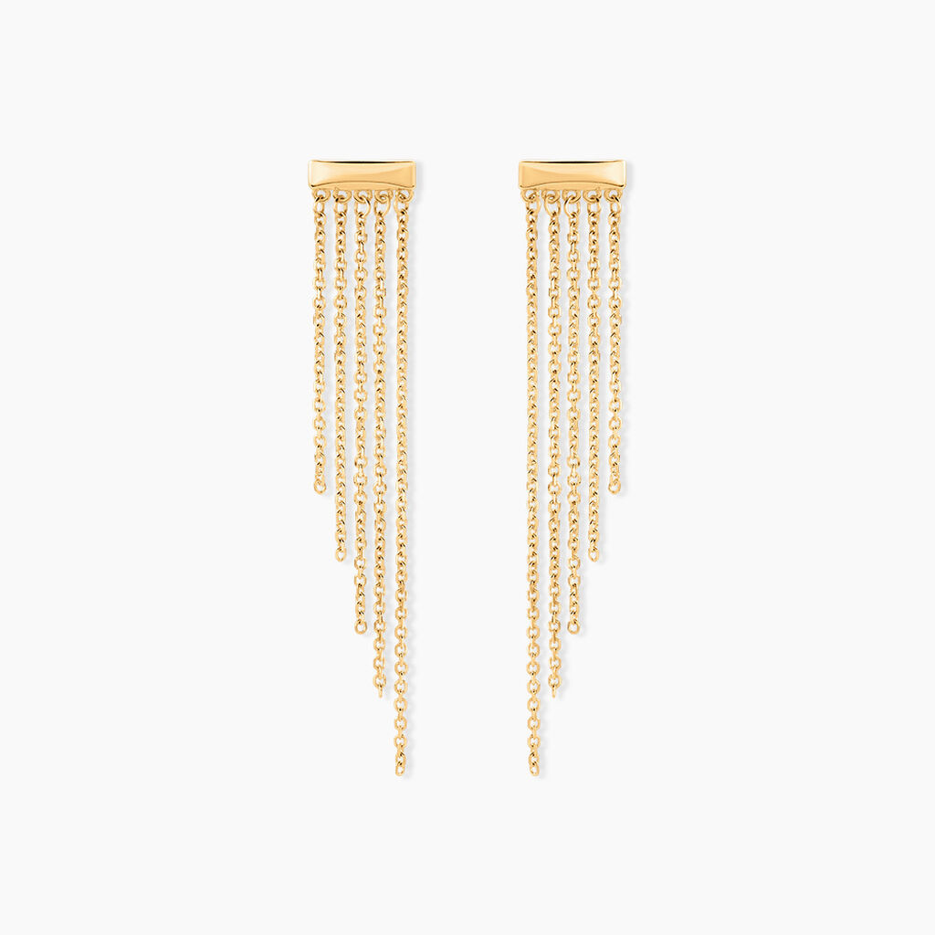 Boucles D'oreilles Pendantes Brin D'or Or Jaune - Boucles d'oreilles pendantes Femme | Histoire d&rsquo;Or