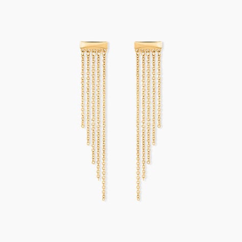 Boucles D'oreilles Pendantes Brin D'or Or Jaune - Boucles d'oreilles pendantes Femme | Histoire d&rsquo;Or