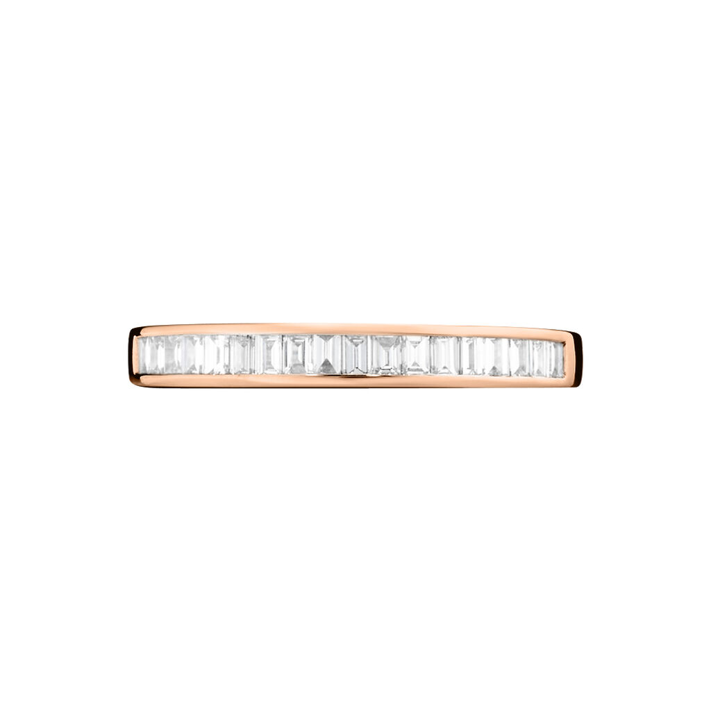Bague Clemence Or Rose Diamant - Bagues avec pierre Femme | Histoire d’Or