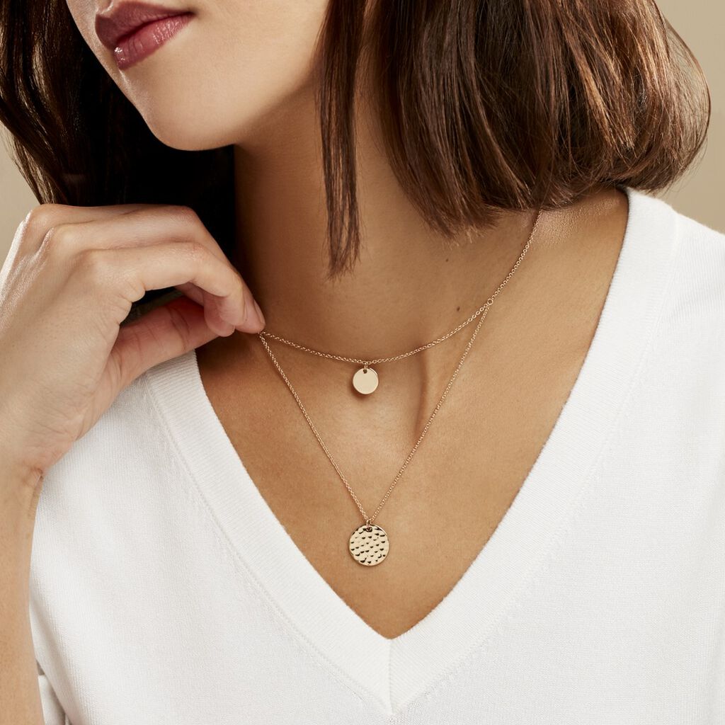 Collier Nuala Plaqué Or Jaune - Colliers doubles et triples chaînes Femme | Histoire d’Or