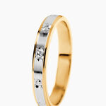 Alliance Madin Ruban Plat Or Bicolore - Alliances Unisex | Histoire d&rsquo;Or