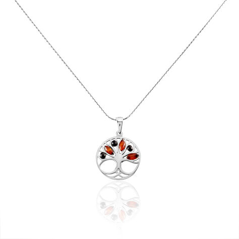 Collier Argent Blanc Odaya Ambre - Colliers fantaisie Femme | Histoire d’Or