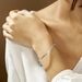 Bracelet Jonc Safietouae Argent Blanc - Bracelets joncs Femme | Histoire d’Or