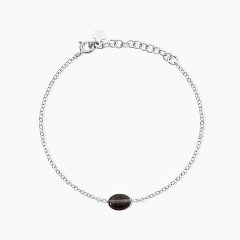 Bracelet Evren Argent Blanc Pierre De Synthese - Bracelets Femme | Histoire d&rsquo;Or