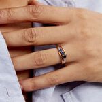 Bague Or Jaune Abelard Saphirs Diamants - Bagues avec pierre Femme | Histoire d&rsquo;Or