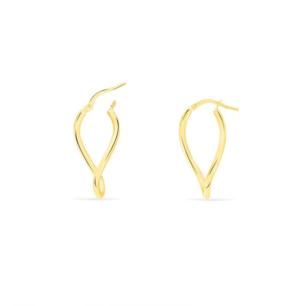 Cr&eacute;oles Hellen Or Jaune - Boucles d'oreilles cr&eacute;oles Femme | Histoire d&rsquo;Or