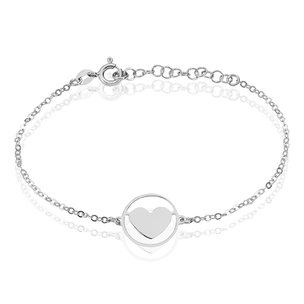 Bracelet Lova Argent Blanc - Bracelets Coeur Femme | Histoire d’Or