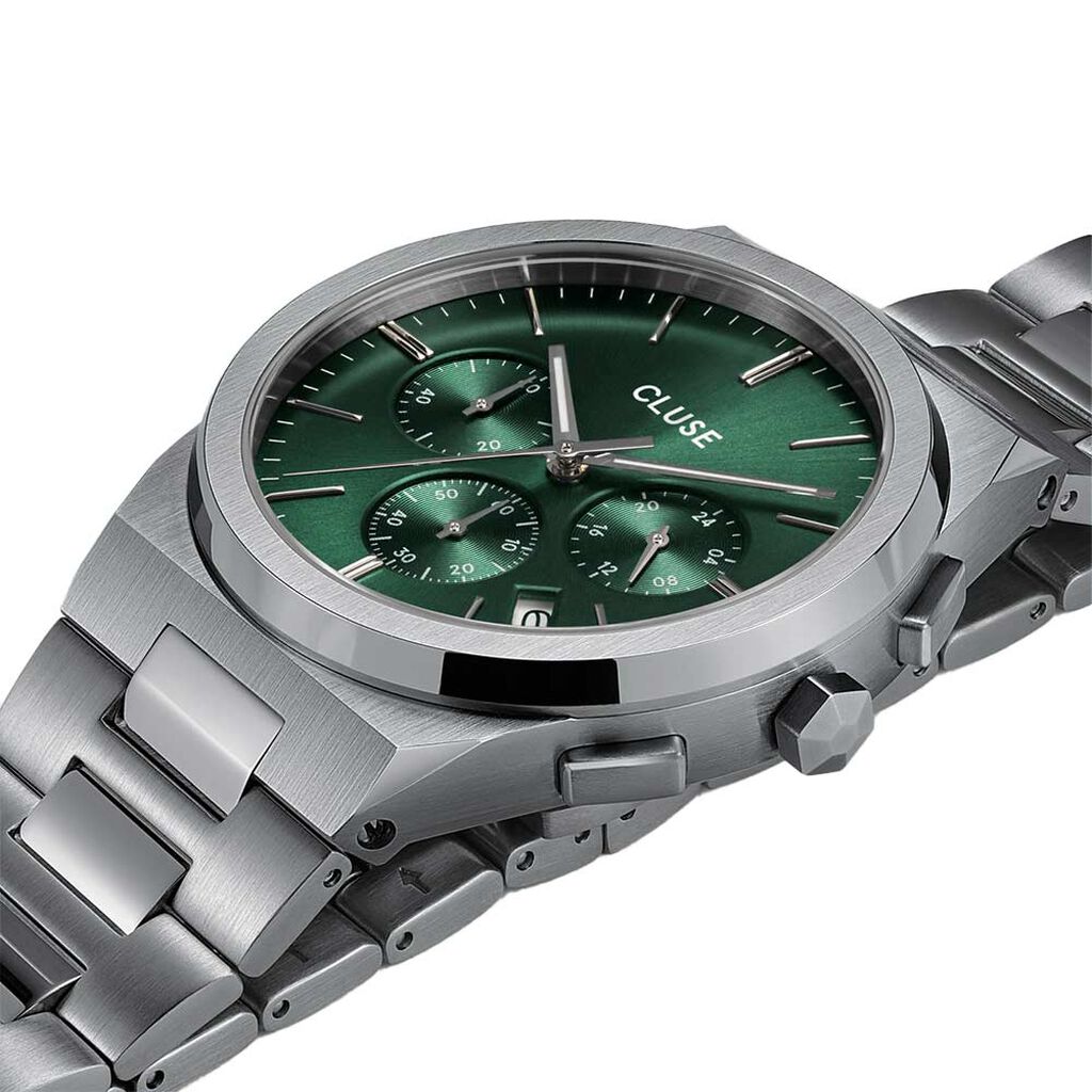 Montre Cluse Vigoureux Chrono Vert - Montres Homme | Histoire d&rsquo;Or