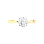 Bague Solitaire Maurena Or Jaune Oxyde De Zirconium - Bagues solitaires Femme | Histoire d&rsquo;Or