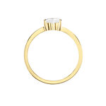 Bague Solitaire Or Jaune Idelle Oxyde De Zirconium - Bagues solitaires Femme | Histoire d&rsquo;Or