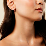 Cr&eacute;oles Frida Argent Blanc - Boucles d'oreilles cr&eacute;oles Femme | Histoire d&rsquo;Or