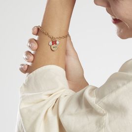 Bracelet Disney Acier Doré Cristaux - Bracelets fantaisie Femme | Histoire d’Or