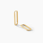Cr&eacute;oles Coleman Argent Dor&eacute; A L'Or 750/1000 - Boucles d'oreilles cr&eacute;oles Femme | Histoire d&rsquo;Or