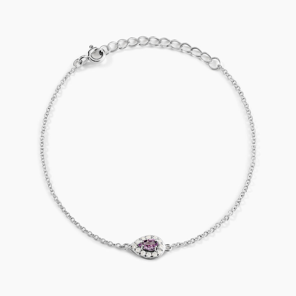 Bracelet Argent Tania Oxydes De Zirconium