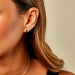 Boucles D'oreilles Pendantes Zuleika Or Jaune Am&eacute;thyste Oxyde De Zirconium - Boucles d'oreilles pendantes Femme | Histoire d&rsquo;Or