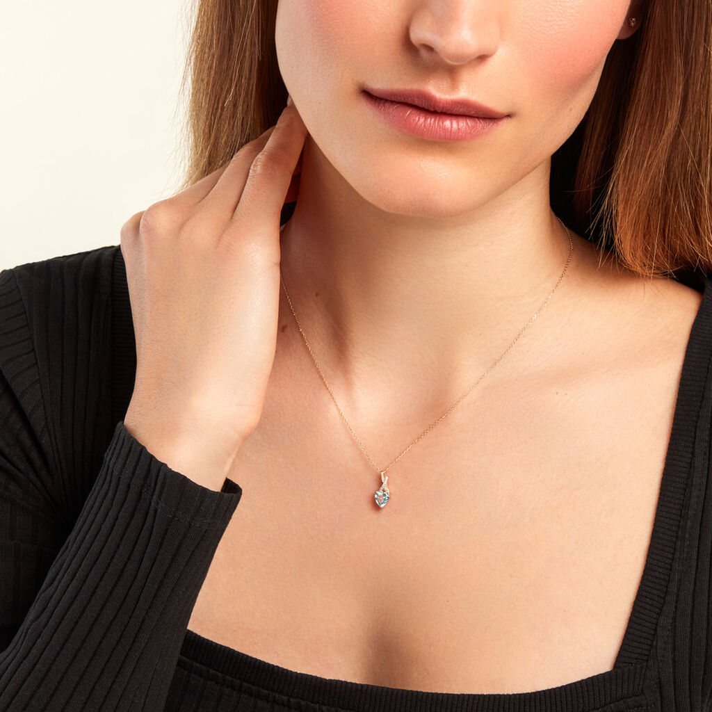 Collier Clothilde Or Jaune Topaze Oxyde De Zirconium - Colliers Femme | Histoire d’Or