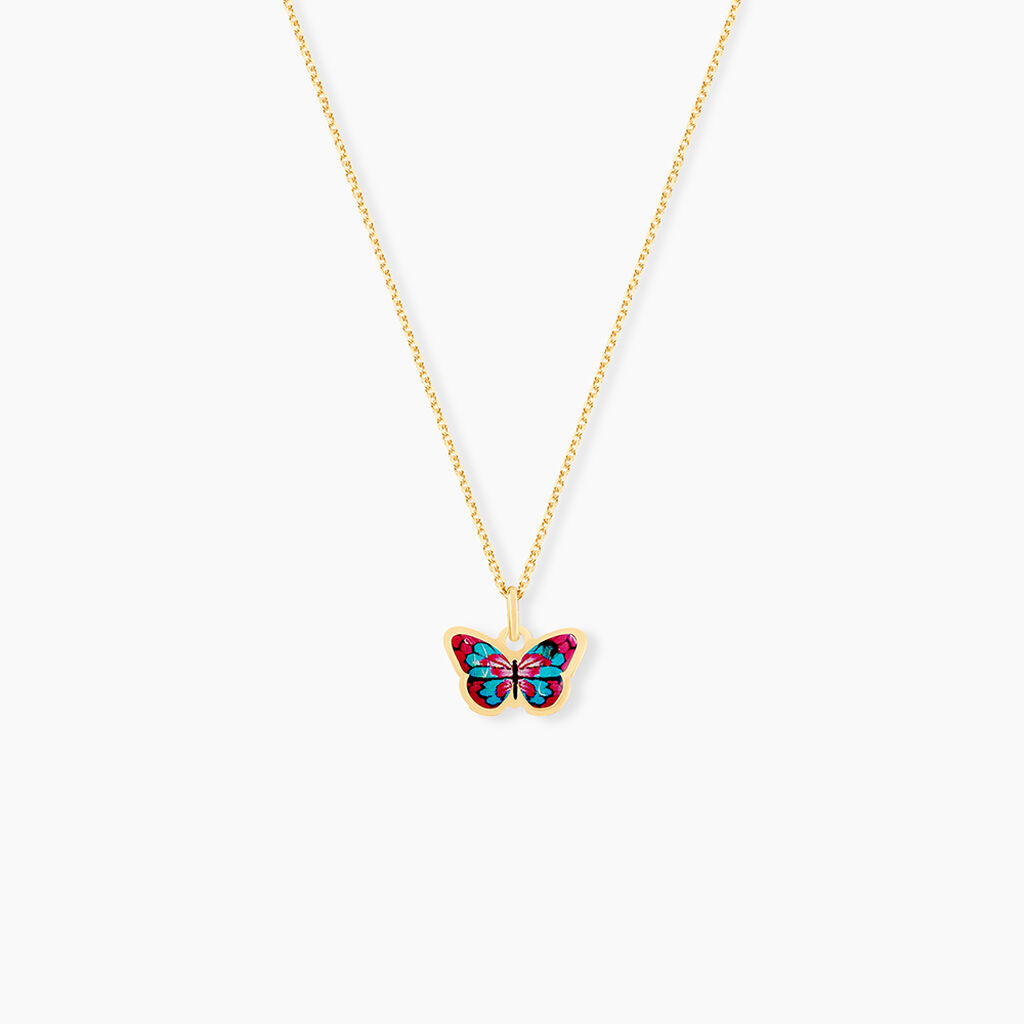 Collier Sulivia Papillon Or Jaune - Colliers Enfant | Histoire d’Or