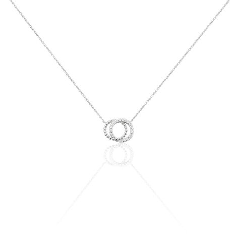 Collier Magou Argent Blanc Oxyde De Zirconium - Colliers fantaisie Femme | Histoire d&rsquo;Or