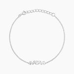 Bracelet Argent Blanc Winter Sweetness Oxyde De Zirconium - Bracelets Femme | Histoire d&rsquo;Or