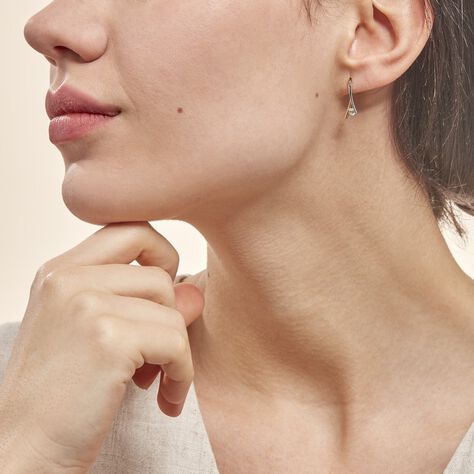 Boucles D'oreilles Pendantes Madli Or Bicolore Topaze - Boucles d'oreilles pendantes Femme | Histoire d’Or
