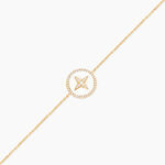 Bracelet Sweet Rosace Or Jaune Oxyde De Zirconium - Bracelets Femme | Histoire d&rsquo;Or