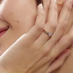Bague Callie Or Bicolore Diamant - Bagues avec pierre Femme | Histoire d&rsquo;Or